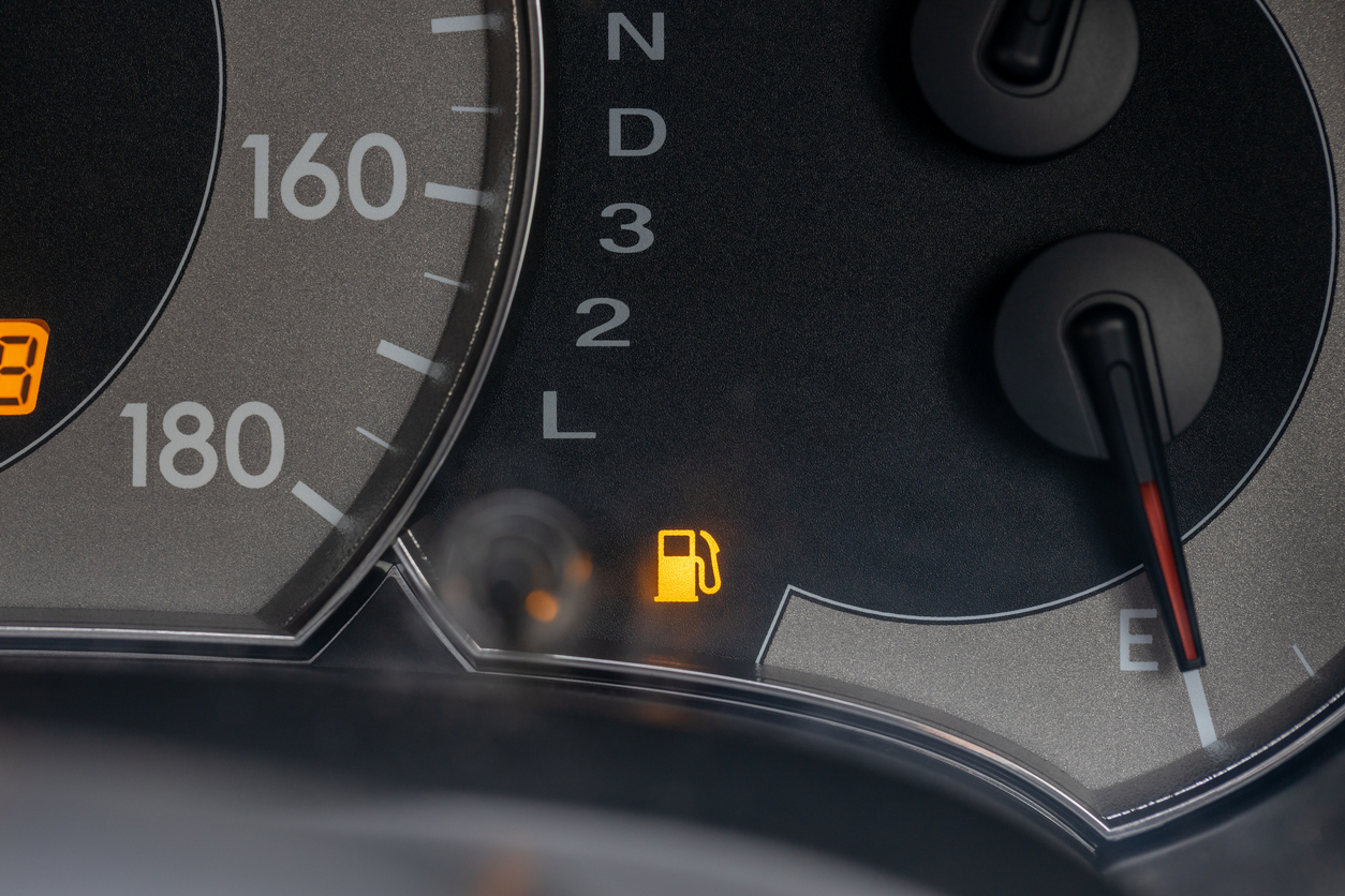 Control panel of the car